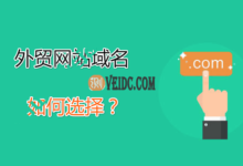 外贸建站域名选择攻略,外贸网站域名推荐注册-SSHCE测评