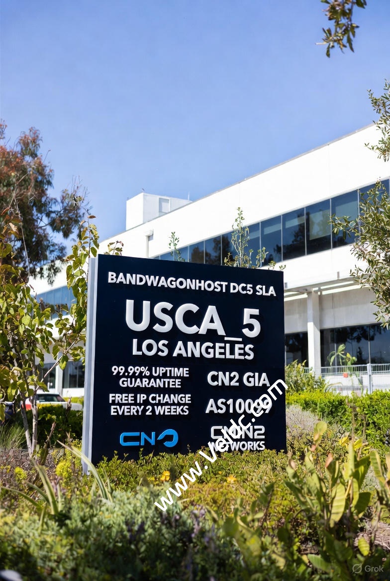 搬瓦工：美国洛杉矶 DC5机房，sla保证99.99%，每两周可免费更换一次IP，CN2 GIA/AS10099/CMIN2三网优化，季付$65.89起-SSHCE测评