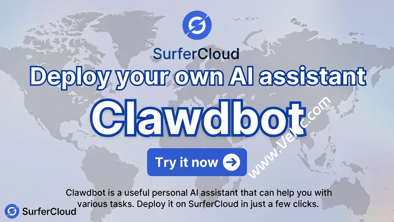 如何用SurferCloud部署Clawdbot（一款实用的个人AI助理）-SSHCE测评